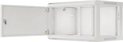 Imagen del producto de Lanberg WF01-6406-00S Lanberg Rack Wandschrank 19" 6U/600X450 Metalltür grau