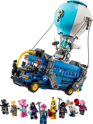 Produktbild von LEGO Fortnite Schlachtenbus, Spielzeug zum Videospiel mit Minifiguren, Geschenk für Gaming Fans ab 10 Jahren, Fahrzeug Bauset für Kinder, Kreatives Geschenk zum Geburtstag oder zu Weihnachten 77073