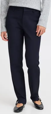 Obrázek produktu pro Pulz PZBINDY Dámské kalhoty Látkové kalhoty Bavlna s Elastanem Kapsy Poutka na opasek Bavlněná směs Slim fit