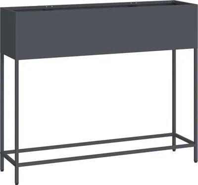 Immagine prodotto di vidaXL Fioriera da giardino a letto rialzato antracite 100 x 26 x 82 cm acciaio