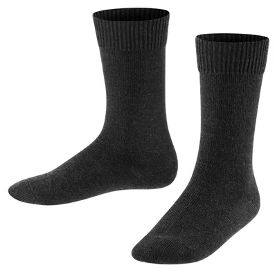 Produktbild von FALKE Uni Kinder Socken Comfort Wool K So Wolle einfarbig 1 Paar, Grau Anthracite Melange 3080, 39-42