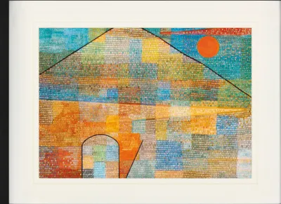 Obrázek produktu pro Paul Klee Zarámovaný obraz s elegantním paspartováním | Obrazy na zeď | V rámu - Ad Parnassum, 1932 (60 x 80 cm)