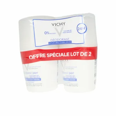 Immagine prodotto di Vichy Deodorante Roll-On 24H Tocco Secco per pelli sensibili (2x 50ml)