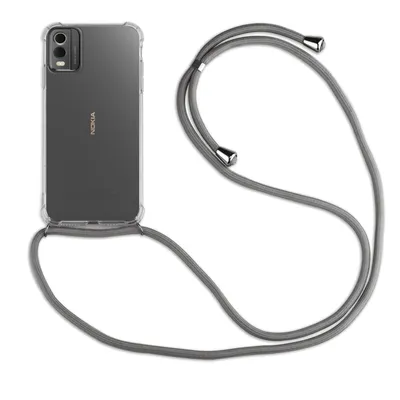 Produktbild von Handykette für Nokia C32 Handyhülle mit Band Umhängehülle mit Band Hülle Cover  Grau