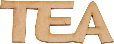 Immagine prodotto di Insegna in legno TEA 3,5 x 9 cm Decoro