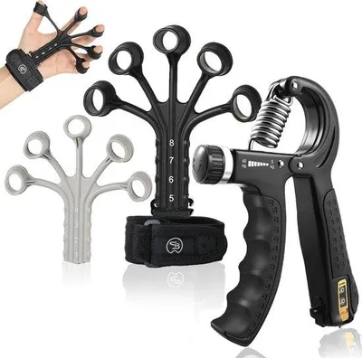 Produktbild von Famanu Handtrainer Set für Gripkraft und Unterarmtraining - Verstellbar