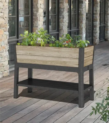 Produktbild von Hochbeet Keter Ashwood 113 x 48 x 79,5 cm anthrazit/braun