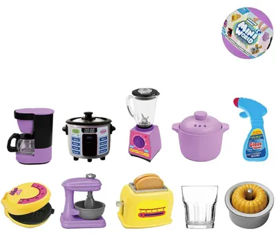 Produktbild von Wiky Mini World Miniatur Haushaltsgeräte für Puppenküche 1 Stück sortiert