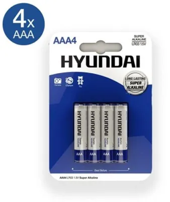 Produktbild von Hyundai AAA Batterien - 4 Stück