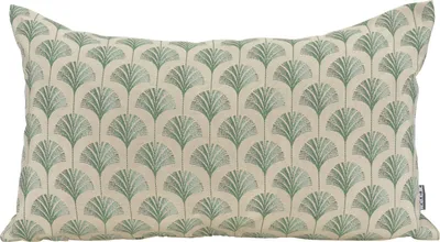 Produktbild von H.O.C.K. Erny Dekokissen 50x30cm beige grün Gingko