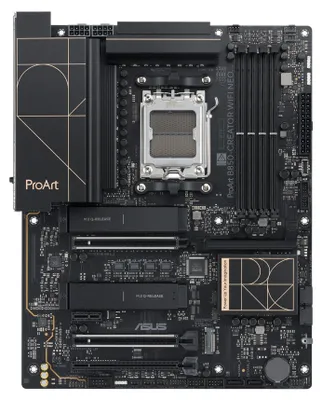 Immagine prodotto di ASUS PROART B850-CREATOR WIFI NEO, AMD, Socket AM5, AMD Ryzen Serie 7000, AMD Ryzen Serie 8000, AMD Ryzen Serie 9000, Socket AM5, DDR5-SDRAM, 256 GB