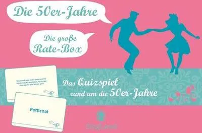 Obrázok produktu pre Das 50er-Jahre-Quiz. Das große Quiz-Spiel für Senioren rund um die 50er. Spiele-Box mit 100 Karten. Spiel und Gedächtnistraining für Senioren.