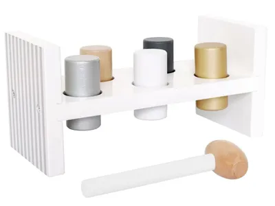 Obrázok produktu pre JaBaDaBaDo Hammer peg silver, 1,5 rok / roky, Drevo, Viacfarebný