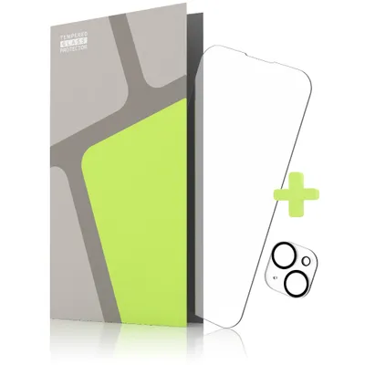Produktbild von Tempered Glass Protector 0,3 mm für iPhone 14 (hüllenfreundlich) + Kameraglas