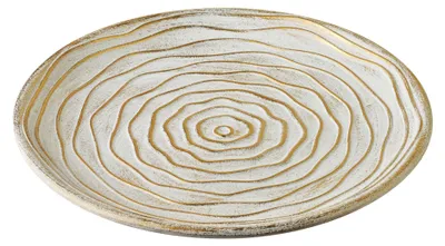 Productafbeelding van MDF-afwerkplaat MONDEX DAZ, 29x29x3,5 cm, wit/goud, 1 stuk