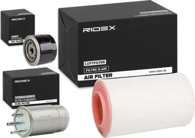Produktbild von RIDEX Filterset Inspektionspaket Filtersatz für FIAT Ducato Kastenwagen (250, 290) Ducato Pritsche / Fahrgestell (250, 290) Ducato Bus (250, 290)