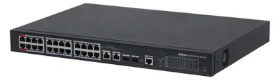 Produktbild von Dahua Technology PoE DH-PFS4226-24ET-360-V3 managed L2 Gigabit Ethernet (10/100/1000) switch Power over Ethernet (PoE) Schwarz