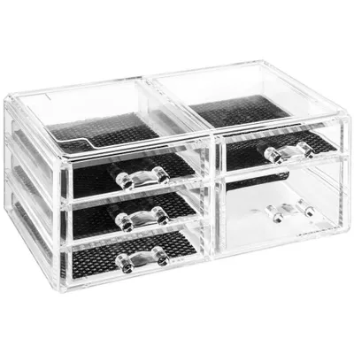 Produktbild von Schmuckschrank 5 Schubladen stapelbar Five® - Transparent - Sortierboxen