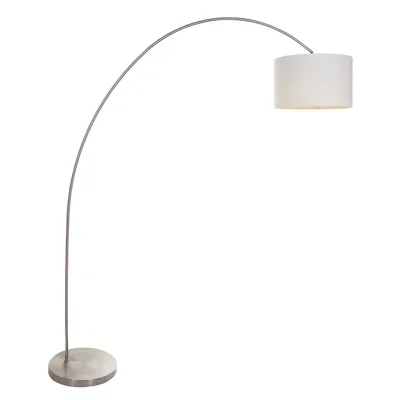 Produktbild von Steinhauer Stehleuchte Solva 1-flammig Silber Matt 170x35cm
