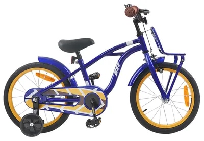 Produktbild von vidaXL Kinderfahrrad 16 Zoll für 4-6 Jahre alt Dunkelblau