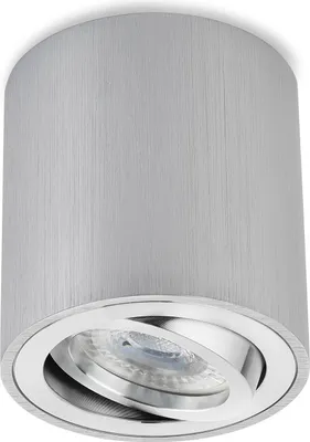 Produktbild von Sweet LED Aufbaustrahler gebürstet Aufbauspot GU10 7W Aluminium Deckenspots 230V