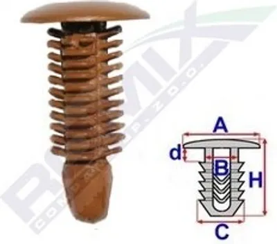 Produktbild von 10x ROMIX C60522 Clip Zier- / Schutzleiste