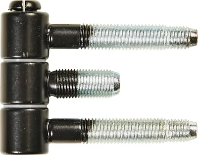 Produktbild von SFS Stahlzargenband (Türband) 3-teilig, Einbohrband 16x46,7mm Stahl schwarz