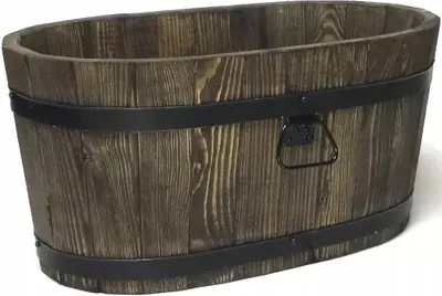 Obrázok produktu pre Kvetináč Drevený kvetináč Kvetináč 40x23cm Kvetinový záhon