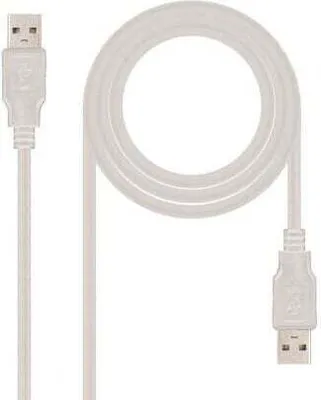 Immagine prodotto di Cavo USB 2.0 Nanocable 10.01.0304/ USB maschio - USB maschio/ 3 m/ Beige
