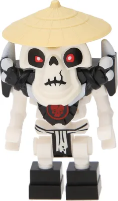 A toy figure of a skeleton warrior.