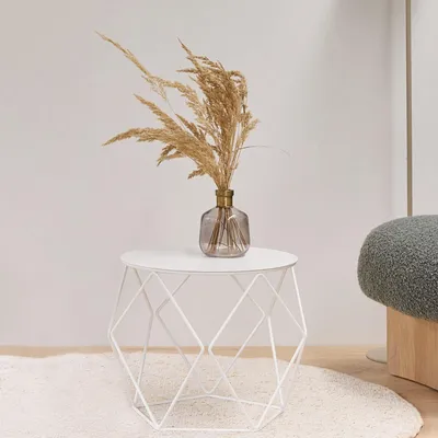 Produktbild von MyWIRE Couchtisch "Sanna Metallplatte" - weiß