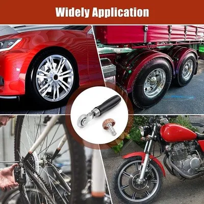 Productafbeelding van Bandenreparatiegereedschap en Bandenplakset - Lekke Bandenreparatieset met 42 mm Bandenbuffer en Bandenplakroller - Ideaal voor Auto, Fi