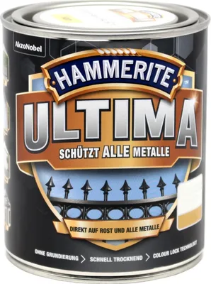 Produktbild von Hammerite Metall-Schutzlack ULTIMA 250ml | Tiefschwarz RAL9005