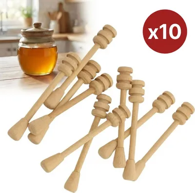 Immagine prodotto di Set di cucchiai da miele in legno CC10 10 pezzi
