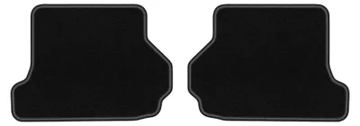 Obrázok produktu pre Zadné velurové koberce pre: Ford Focus MK2 2006-2010 (kabriolet) – 2 ks, čierne, na mieru – Wielganizator LUX