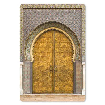 Produktbild von MuchoWow® Mauspad Mousepad Türen - Architektur - Gold - Muster 40x60 cm - Mousepads - Maus Mat - Pad - Mausunterlage - Schreibtisch Accesoire