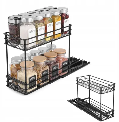 Produktbild von Küchenregal Gewürzständer Ausziehbare Ablage Organizer