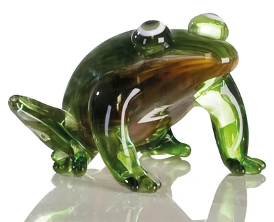 Immagine prodotto di Casablanca by Gilde - Figurina decorativa - Scultura rana marrone e verde, altezza 10 cm, 77897