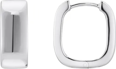 Immagine prodotto di Orecchini a cerchio Thomas Sabo da donna con forma quadrata in argento sterling CR744-001-21