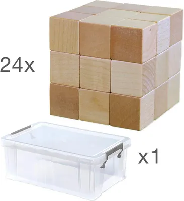 Produktbild von TimeTEX Klassensatz Soma-Würfel, 24-tlg., in Box