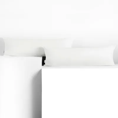 Produktbild von Seitenschläferkissenbezug 2er Set 20x120 cm Kissenbezug Kissenbezüge Baumwolle Seitenschläfer Stillkissen Weiß