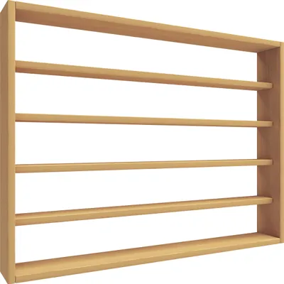Produktbild von VCM Holz Küchenregal hängend | Maße ca. H. 60 x B. 80 x T. 10 cm | Hängeregal mit fünf Fächern | Wandregal | Gewürzregal | Küchenmöbel - Esaldi L