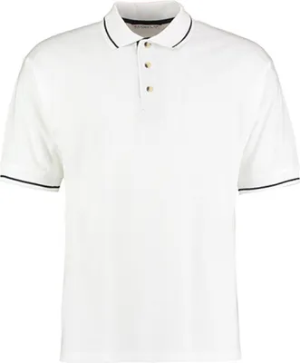 Produktbild von Kustom Kit KK606 | St. Mellion Herren Polo /  - Farbe: White/Navy - Größe: M