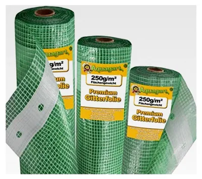 Produktbild von 8m Gitterfolie, Gartenfolie, Gewächshausfolie, Frühbeetfolie 2m breit