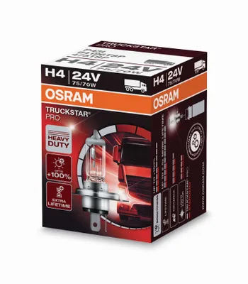 Obrázok produktu pre OSRAM TRUCKSTAR PRO H4 P43t 24 V/75-70 W (balenie po 1 ks)