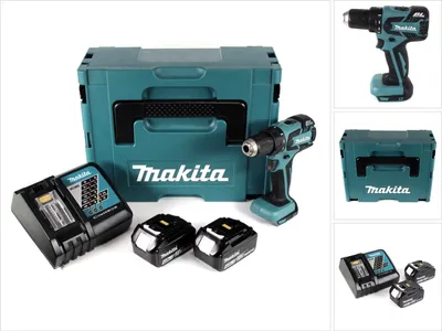 Obrázok produktu pre Akumulátorový vŕtací skrutkovač Makita DDF 459 RMJ 18V 45Nm v Makpac + 2x 4,0 Ah batéria + nabíjačka