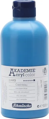 Produktbild von Schmincke AKADEMIE® Acrylfarbe, Coelinblau (449), Opak, , 500ml