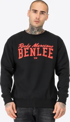 Produktbild von Herren Rundhals Sweatshirt normale Passform RINSTON Black/Red L BENLEE