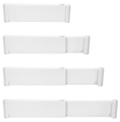 Schubladenteiler 4er-Set, verstellbar 30-50 cm, Höhe 8,5 cm