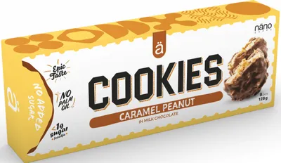 Produktbild von NanoSupps Cookies (8x16g) Caramel Peanut - Funktionelle Lebensmittel - Eiwei-Snacks